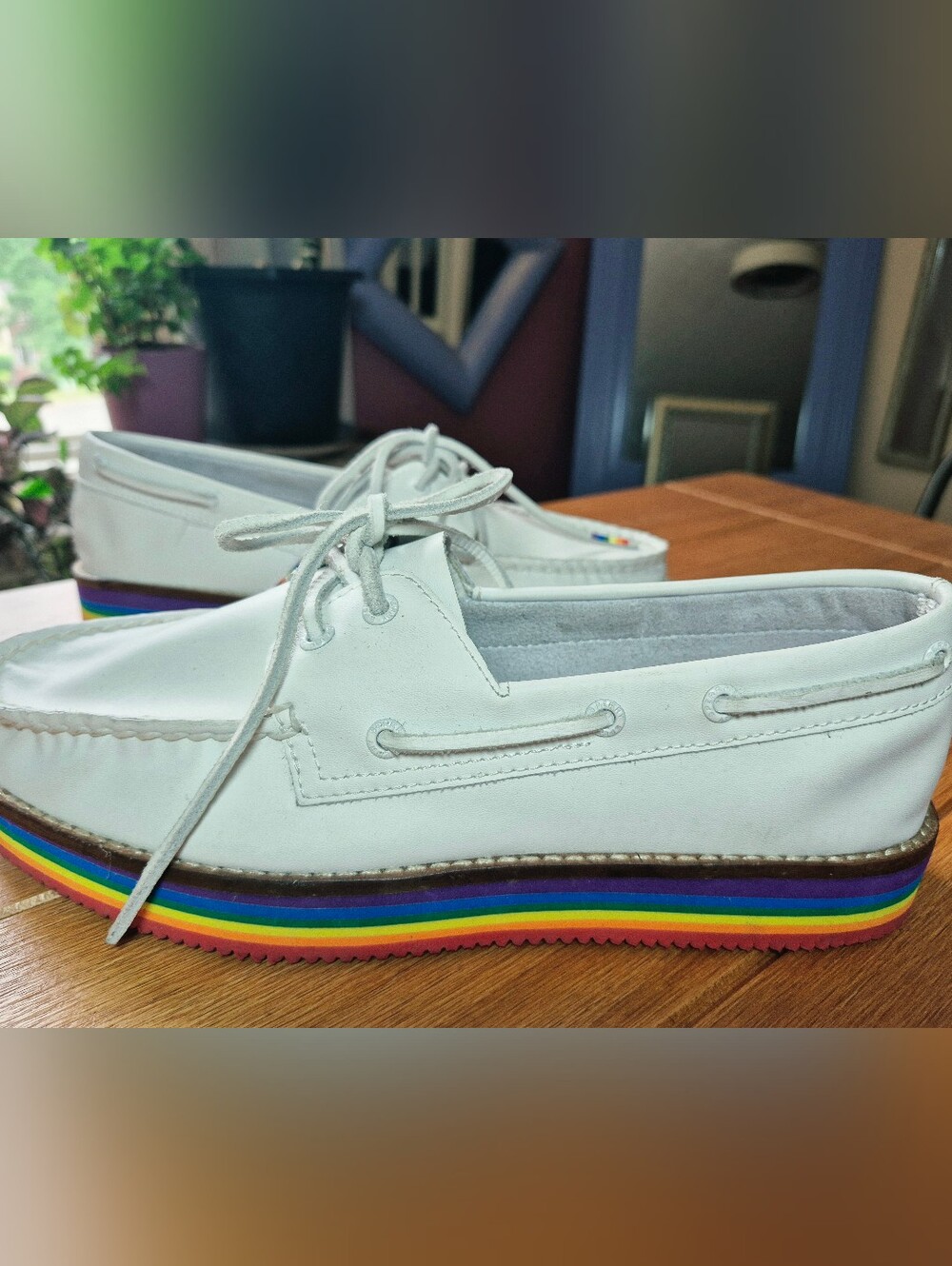 Sperry Top Sider Pride Platform Boat Shoes - Womens Size 7.5